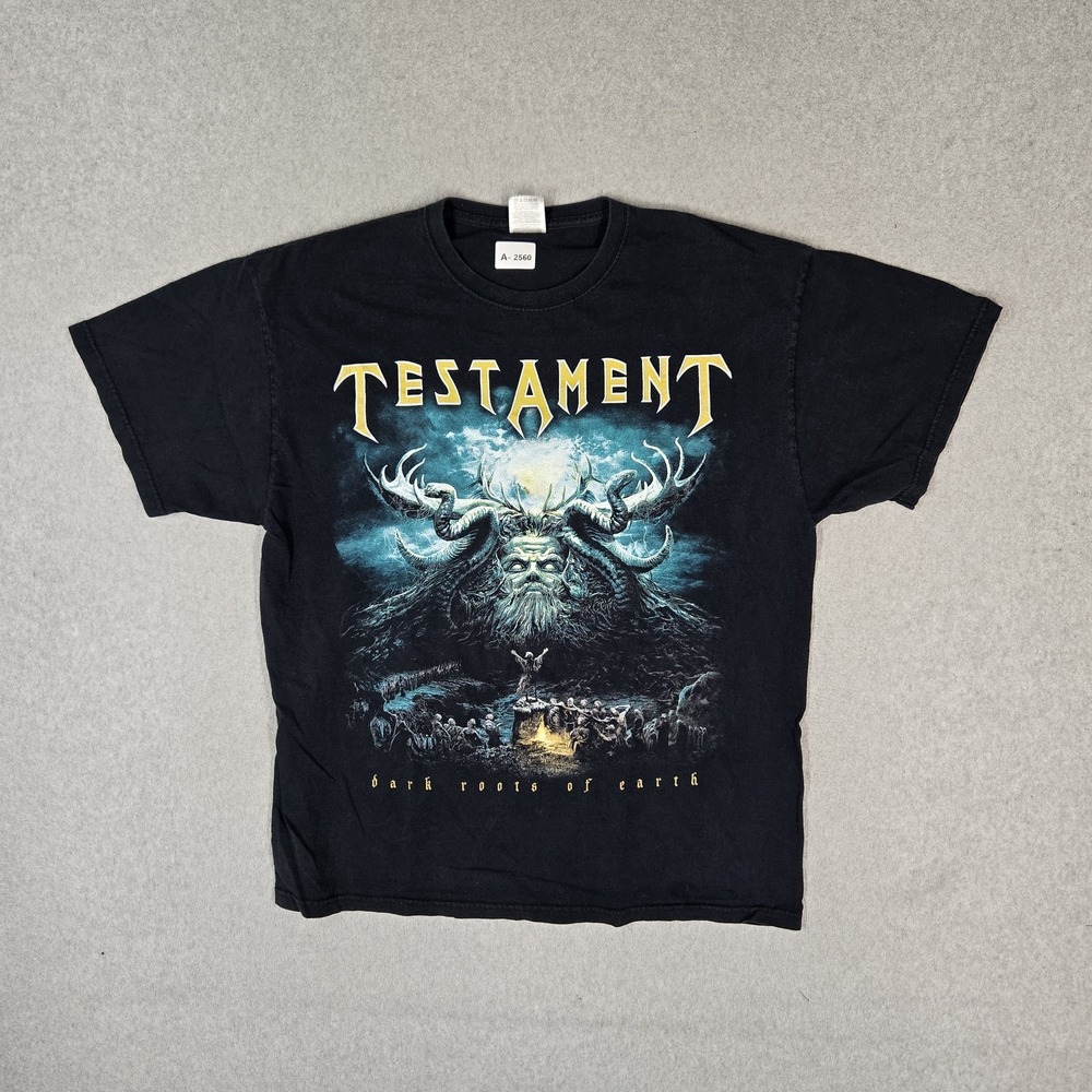Testament Men Shirt XL Black North American Tour 2012 Dark Roots of Earth Tee